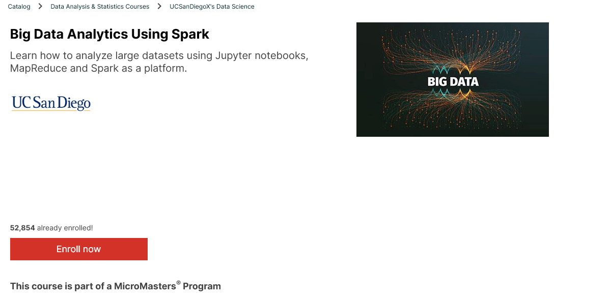 UCSan Diego Big Data Analytics Using Spark