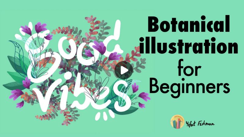 Botanical Illustration & Hand Lettering For Beginners in Procreate