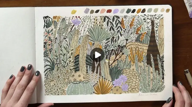 Botanical Illustration: Paint a Colorful Garden with Watercolor and Gouache