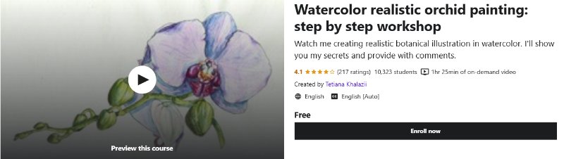 Botanical Watercolor Workshop - Udemy