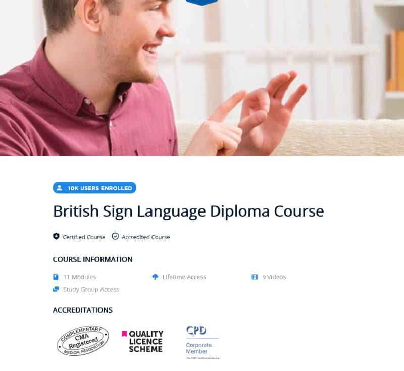 British Sign Language Diploma Course – Centre of Excellence