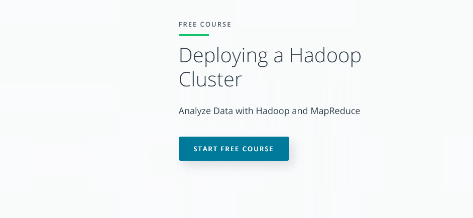 Deploying a Hadoop Cluster – Udacity