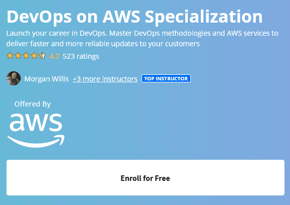 DevOps on AWS Specialization