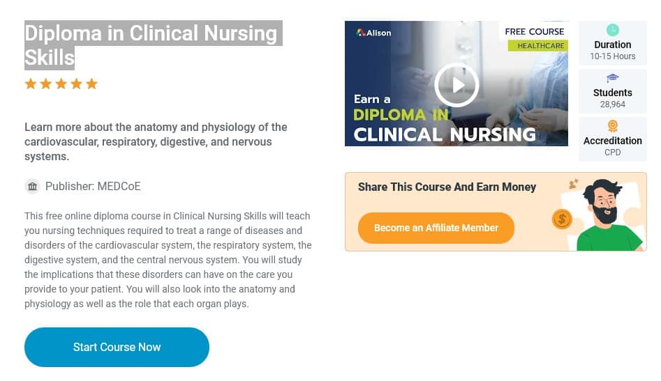 Diploma in Clinical Nursing Skills