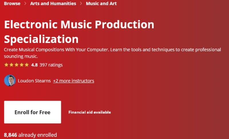 Electronic Music Production Specialization – Berklee College of Music