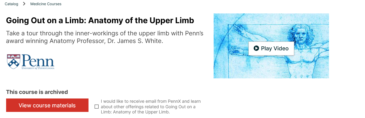 Going Out on a Limb Anatomy of the Upper Limb – University of Pennsylvania