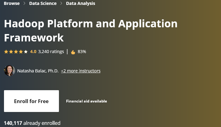 Hadoop Platform and Application Framework – UC San Diego