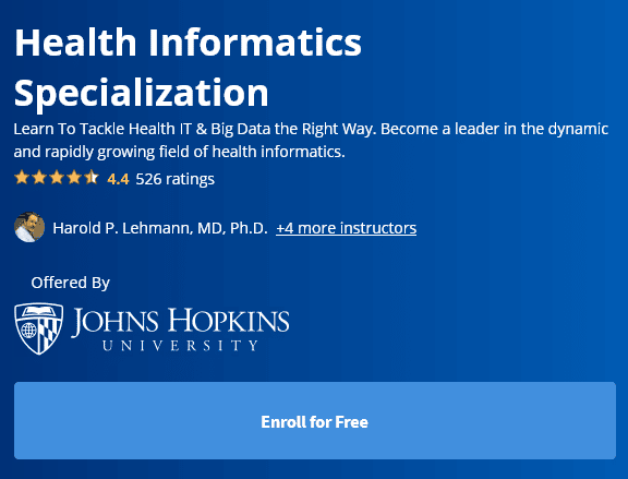 Health Informatics Specialization