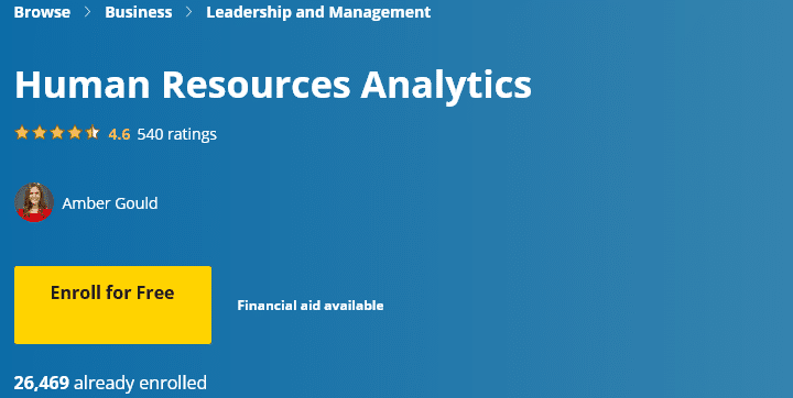 Free Online HR Analytics Course - Human Resources Analytics – UCI