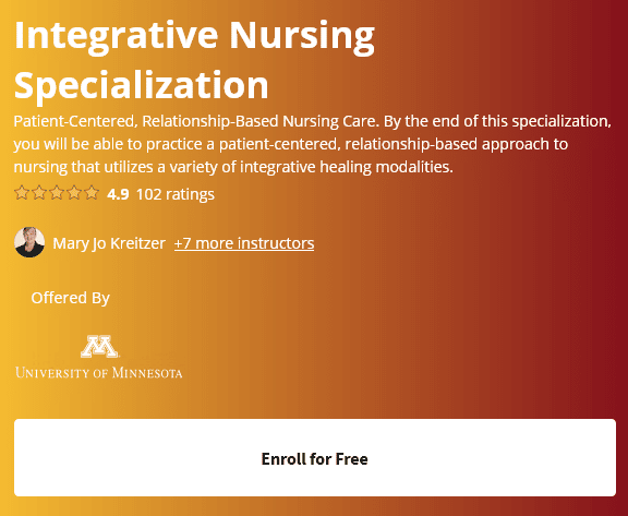 Integrative Nursing Specialization