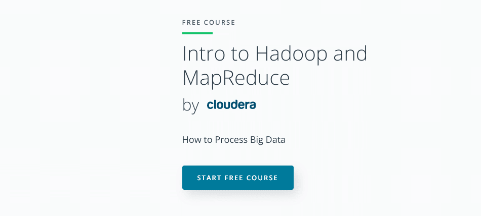 Intro to Hadoop and MapReduce –Udacity