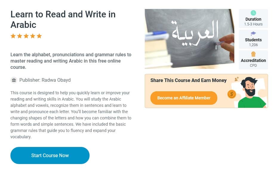 Learn to Read and Write in Arabic