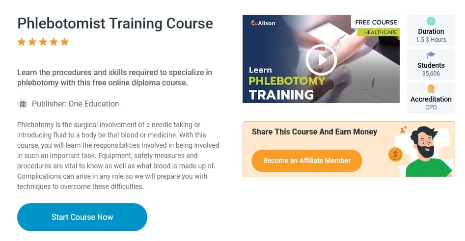 Phlebotomist Training Course